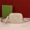 2023SS blondie läder axelväska med tofs 742360 rund låsande g läder patch handväska SOHO DISCO CROSSBODY ITALY DESIGNER LUXURYS CAMERA PAG