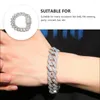 Charm Armbanden Cubaanse Armband Pols Legering Touw Unieke Boy Bangle Heren Sieraden Ketting Strass Vrouwen Chic Unfading Europese Amerikaanse