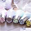 Baking Pastry Tools 27Pcs/Set Stainless Steel Nozzle Tips Diy Cake Decorating Tool Icing Pi Cream Bag Bakery Drop Delivery Home Ga Dhekt