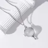 Colliers pendentifs W.i.t.c.h. Creative Transparent Crystal Ball Collier Coeur De Kandrakar Bijoux Cadeau Pour Femmes Filles