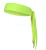 Tiaras de amarrar para trás Esporte Yoga Ginásio Faixas de cabelo para corrida ao ar livre Unissex Head Wear Cachecol de malha absorvente de suor de alta qualidade