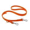 Leases Waterproof Dog Leash PVC Double Head Two Dog Leases Justerbar Långt kort husdjur Walking Training Lead Outdoor Tied Dogs Rope