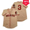 XFLSP Glamit #3 Babe Ruth Boston Jersey Mens Womens Youth All Syzed Custom Baseball Jerseys Cream S-XXXL