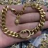 Women Men Letter Cuban Link Chain Bracelet Tiger Head Bracelets for Gift Party Fashion Jewelry