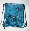 Modne torby syreny cekin sznurka plecak na zewnątrz sporty glitter swobodne cekiny podwójne kolorowe torby na ramię torba podróżna