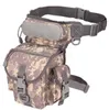 Outdoor Canvas Waist Coscia Drop Leg Bag Tactical Army Motorcycle Riding Hip Marsupio Marsupio sportivo multifunzione Molle portatile Oxford Confezioni durevoli