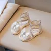 Sandaler Style Baby Girls Sandaler Summer Princess Shoes Kids Beach Sandaler Soft Sole Children High-Top Sandals R230603