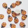 9 mm*13 mm kreskówek Coccinella septempunctata Symulacja Patcha żywica DIY Ornament Akcesoria 1224431