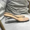 Sandalias de moda de verano para mujer, zapatos de playa de lujo para mujer, sandalias transparentes, tacones altos cómodos para mujer, tacón medio transparente, nuevo L230518