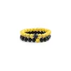Beaded Handmade Lava Rock Stone Bracelet Natural Healing Bracelets Sets Pendant Energy Yoga Round Beads Protection Accessory Drop De Dhgsu