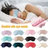 Masques de sommeil Masque de sommeil Silk Eye Dream Night Masque Couverture Soft Relax Eye Bandage Sleeping Bandeau Pour Femmes Hommes Night Nap Heath Nap Eye Shade J230602