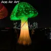 wholesale 6mH (20ft) Giant Outdoor Decoration Inflatable Mushroom with Colorful LED Mushroom for Outdoor Party Decorations