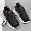 2023 Casual Shoes Italy Top Quality Chain Reaction Wild Jewels Chain Link Trainer Sneakers 36-45 C54 C54 C54