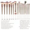 Brushes FJER 18/20pcs Professional Makeup Brushes Set Foundation Eyelash Eyebrow Eyeshadow Cosmetic Make Up Tool Brochas De Maquillaje