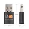 Adaptateur WiFi USB 2.4GHz 5GHz 600Mbps Antenne WiFi Dual Band 802.11b / n / g / ac Mini récepteur de carte réseau sans fil pour ordinateur avec boîte de vente au détail