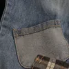 Jeans primavera nova corea moda patch designs desenho animado bordado solto jeans jeans cintura elástica casual jeans harém calças v987