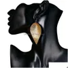Dangle żyrandol moda ręcznie robiona oryginalna skórzana kolczyka łzy haczykowe biżuteria dla kobiet dziewczęta Drop dostarczenie dhoyda