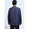Men's Jackets Men's Jacket Chinese Style Old Coarse Cloth Tang Suit Male Long-sleeve Coat Velvet Casual Retro Tai Chi Ropa Hombre