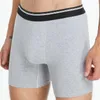 Caleçon homme coton Boxer longue jambe sous-vêtement sans couture Sexy homme Short respirant culotte sport hommes