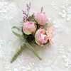 Fiori decorativi Corpetto di fiori da polso Holding Design Spilla Sposa Damigella d'onore Forniture di nozze Decorazioni per feste danzanti