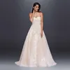 WG3861 bröllopsklänningar 2021 Lace Light Champagne Design Sweetheart Applices A-Line Birdal Dresses Custom Made Court Train2727