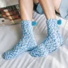Kvinnor Winter Warm Cora Fleece Socks Creative Cute Cake Cup Socks Thick Golo