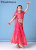 Scene Wear Girl Belly Dance Clothes Bollywood Costumes For Kids 4sts Child Clothing Oriental