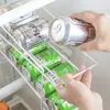 Hooks Rails Double Layer Storage Curs Rack Beverage Soda Coke Beer Can Dispenser Holder Refrigeration Kitchen Desktop Cans Organizer Shelf 230603