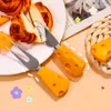 Servis uppsättningar designer söt bestick set bärbar en person camping middag gaffel skedar kök picknick frukost cubiertos hem tabell