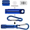 Best Portable Mini Keychain LED Flashlight Aluminum Alloy Torch with Carabiner Ring Keyrings LED Flashlight key chain outdoor Mini-light