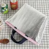 Sacos de armazenamento Grande capacidade de isolamento de tecido Oxford Almoço Recipiente térmico para alimentos Piquenique Viagem portátil à prova d'água para mulheres Cooler Tote Bag