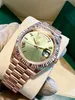 Luxury Wristwatch BRAND NEW Men's Automatic Watches BRAND NEW 4-2023 Day-Date 40 Olive Green President Rose Gold 228235