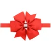 Hair Accessories Lovely Elegant Silver Bow Headband Bands Shining Solid Color for Kids Wholesale