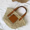 Bolsas de noite Bolsa de praia Casual Rattan Bolsas de grande capacidade Designer Wicker Woven Women Handbags Summer Beach Bali Lady Travel Bolsa grande cesta J230603