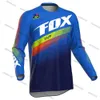 Men's T-Shirts 2023 Men's Downhill Jerseys Fox Cup Mountain Bike MTB Shirts Offroad DH Motorcycle Jersey Motocross Sportwear Clothing Bike