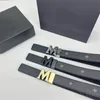 Letter M Fashion Belts For Women Designer Belt Justerbar Metal Ceinture Homme Silver Color Buckles Printing Cintura Moderna färger Läderbälte Retro Modern F23
