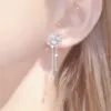 Charme exquis cristal gland papillon boucles d'oreilles pour les femmes nouvelle mode étoile filles fête bijoux R230603