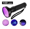 3W UV lampe de poche noire 100 LED meilleure lumière UV pour l'inspection de l'hôtel à la maison taches d'urine pour animaux de compagnie LED projecteurs lampes torches