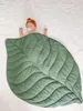 Carpets 2023 Leaf Mat Creative Leaves Children's Pure Cotton Blanket Lunch Break Small Quilt