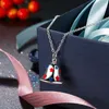 Hanger Kettingen Zilver Kleur Bell Ketting Mooie Leuke Kerst Thema Gift Sieraden Voor Vrouwen Top Kwaliteit ANGELTEARS N917