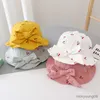 Haaraccessoires Leuke Bows Kids Hoed Fruit Gedrukt Kinderen Meisje Emmer Cap Lente Zomer Zacht Katoen Outdoor Fisherman Sun