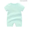 Baby Rompers Girl Kids Summer Högkvalitativ kortärmad bomullskläder 1-2 år gammal nyfödd designer Jumpsuits