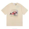 Designer Vêtements de mode t-shirt Rhude Racing Gran Prix Circuit de Monaco HD Imprimé en coton Tshirt à manches courtes pour hommes