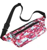 Vattentät midja Pack Women Sports Running Midjeväska Män Mobiltelefon Holder Belt Bag Gym Fitness Midjeväska Utomhus Travel Sling Pouch Camo Bröstväskor