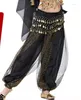 Stage Wear Belly Dance Pants Women Harem Cute Duck Chiffon Sequins Loose Hockey For Female 10 Colors