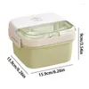 Set di stoviglie Bento Lunch Box 2 strati Multi-scomparto Snack Salad Portatile a tenuta stagna staccabile 3 scomparti per lavoro