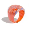 Band Rings Colorf Transparent Irregar Geometric Simple Glass Ring for Women Girls Jewelry Party Gifts 2021 Drop Delivery DHDAS