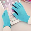 Guantes táctiles de lana tejida para teléfono móvil, guantes cálidos de invierno con pantalla táctil para adultos, guantes táctiles conductores para pantalla de teléfono móvil