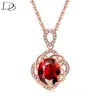 Pendant Necklaces DODO Vintage Pendants For Women Red Cubic Zirconia Bridal Wedding Accessories Neck Chain Jewelry Bijoux Femme