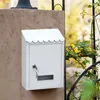 Decorazioni da giardino Cassette postali in metallo con serratura per esterni Cassetta postale a parete Cassetta delle lettere con secchio postale con chiave per forniture per la decorazione domestica 230603